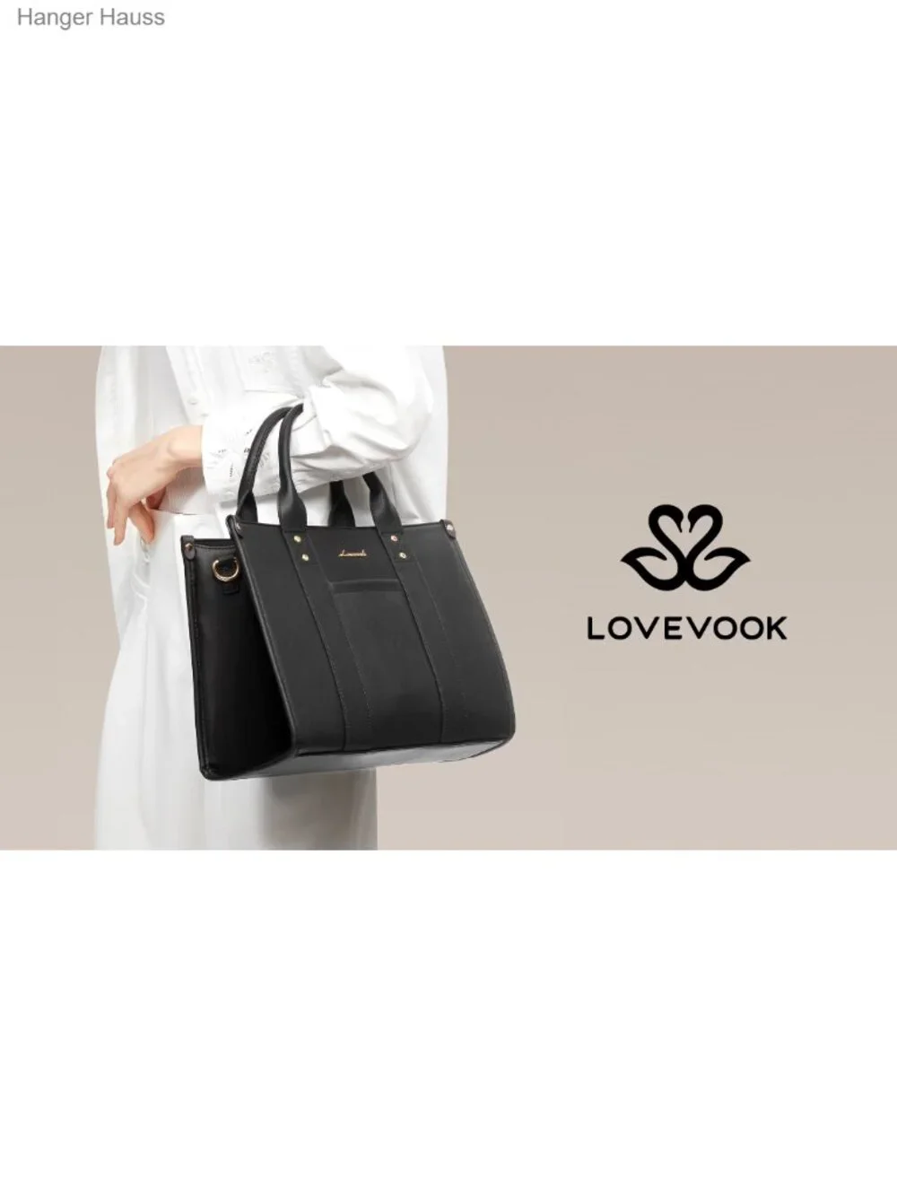 Women's Leather Satchel Tote Bag with Zipper - Work Bag Crossbody